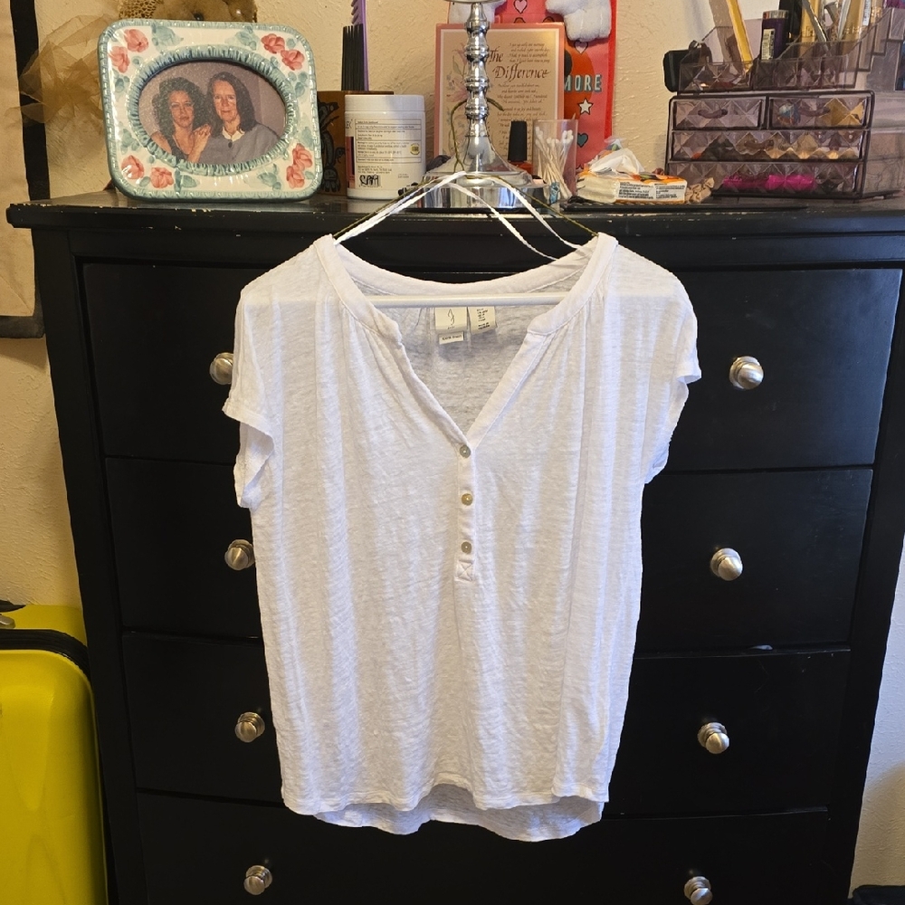 Joie Linen High Low Top